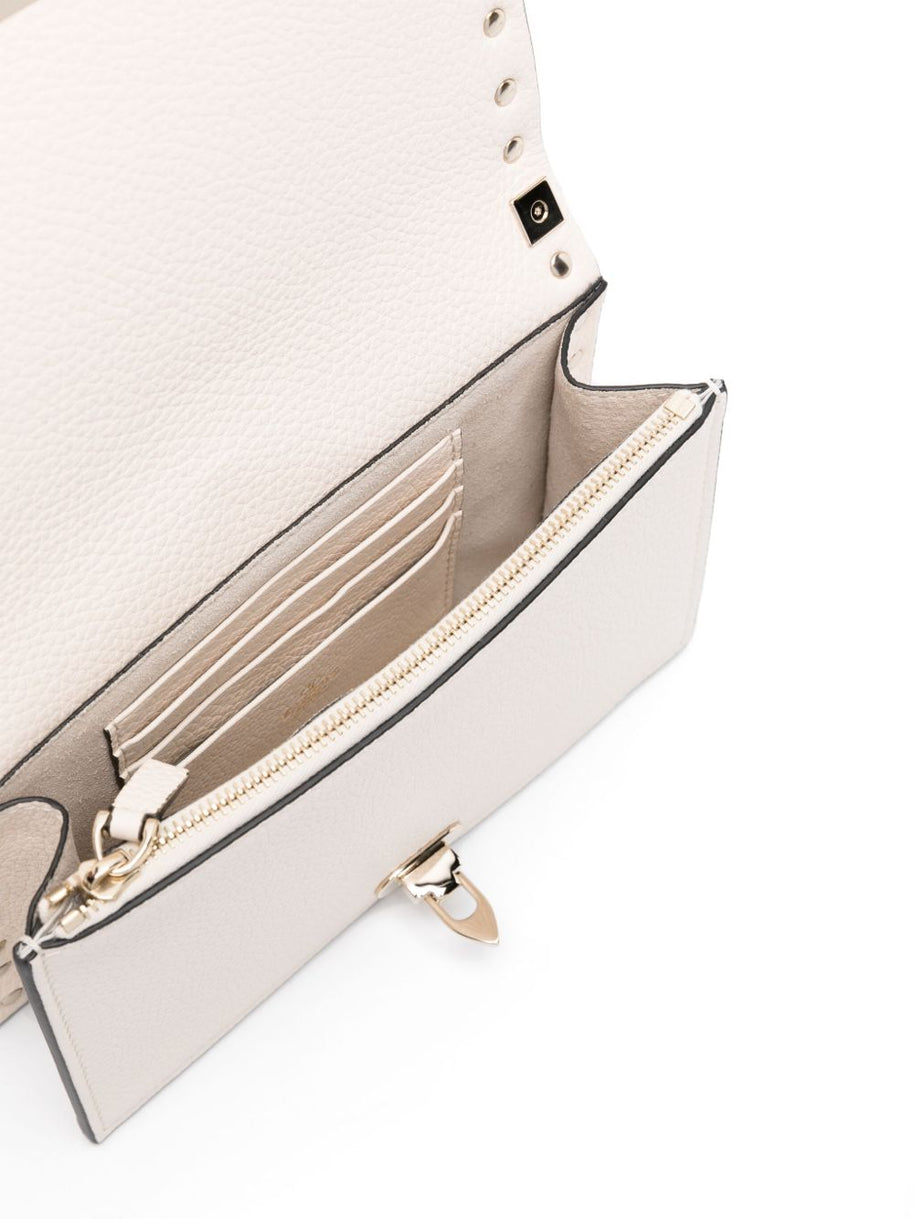 Valentino Garavani Rockstud Leather Mini Bag - Ivory