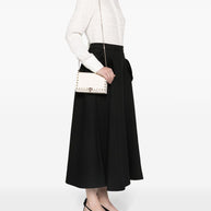 Valentino Garavani Rockstud Leather Mini Bag - Ivory