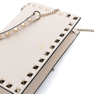 Valentino Garavani Rockstud Leather Mini Bag - Ivory