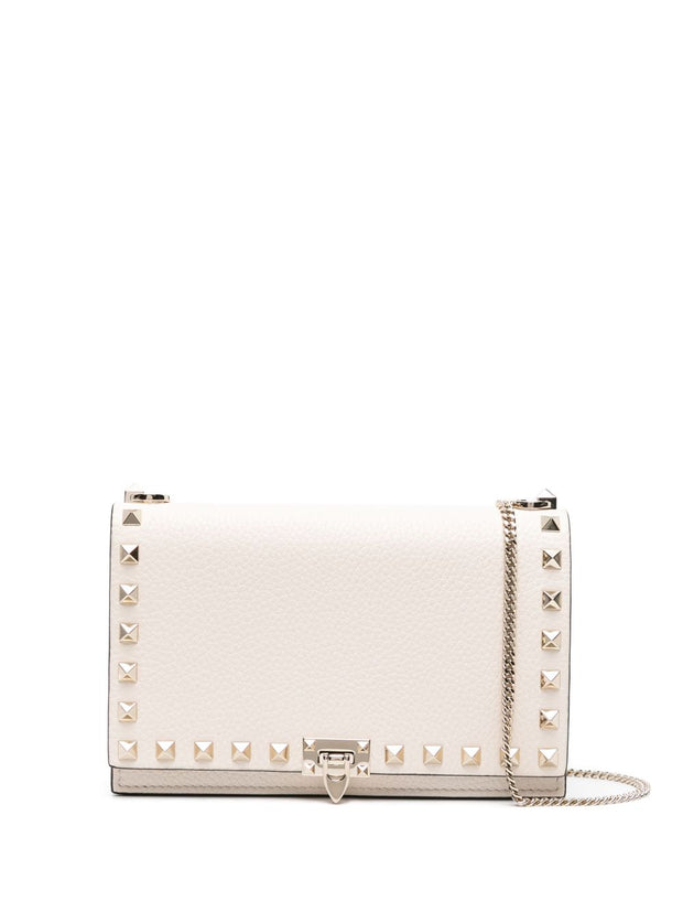 Valentino Garavani Rockstud Leather Mini Bag - Ivory