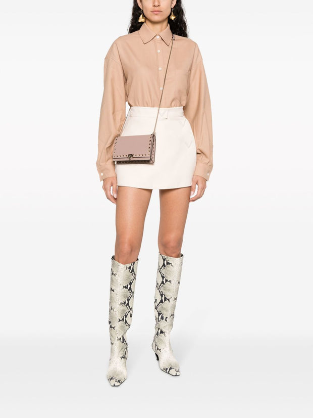 Valentino Garavani Rockstud Leather Mini Bag - Powder