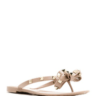 Valentino Garavani Summer Rockstud Thong Sandals - Powder