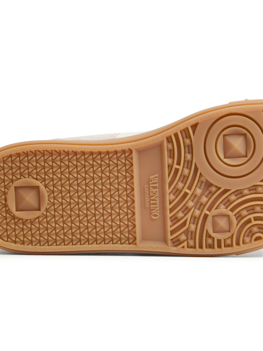 Valentino Garavani Upvillage Low Top Sneaker In Split Leather And Nappa Calfskin