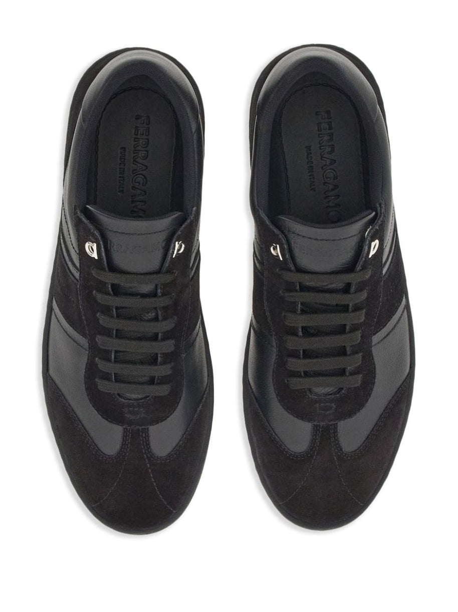 Ferragamo Logo Sneakers - Black