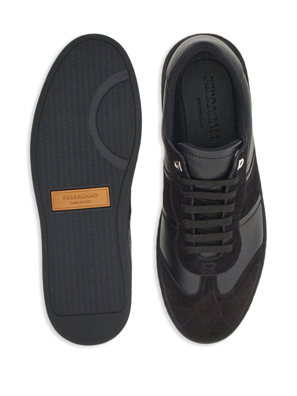 Ferragamo Logo Sneakers - Black