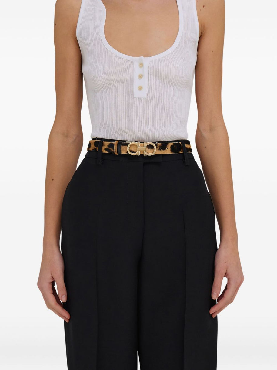 Ferragamo Adjustable Gancini Belt
