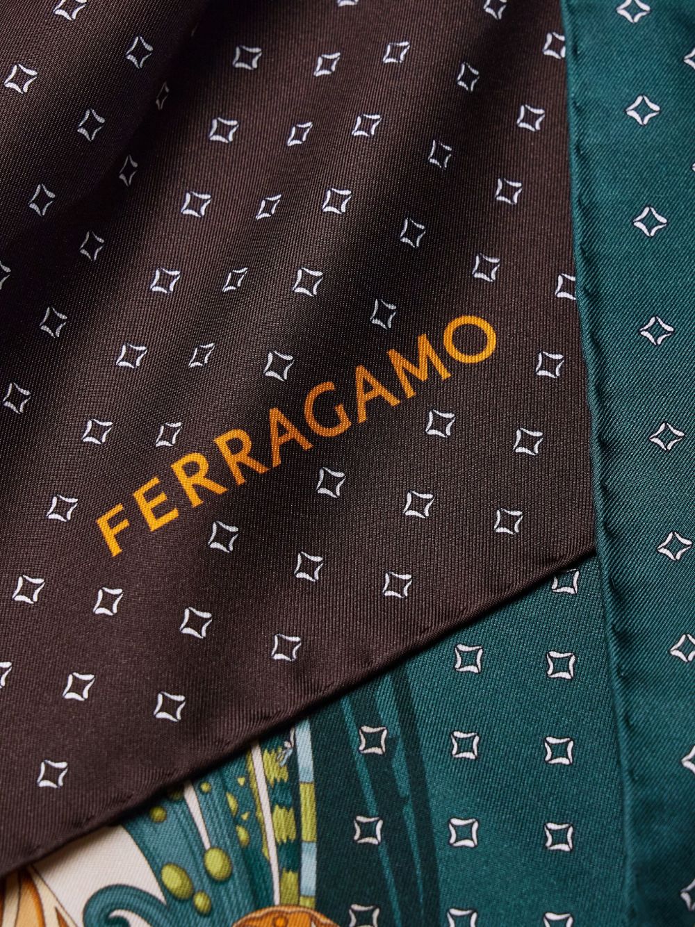 Ferragamo Madras-print Silk Foulard