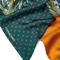 Ferragamo Madras Print Silk Bandeau