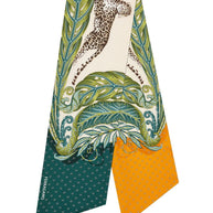 Ferragamo Madras Print Silk Bandeau