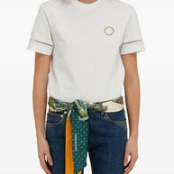 Ferragamo Madras Print Silk Bandeau