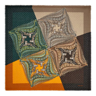 Ferragamo Madras Print Cashmere Stole