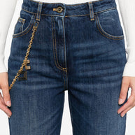 Elisabetta Franchi Denim Cropped Jeans - Blue
