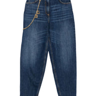 Elisabetta Franchi Denim Cropped Jeans - Blue