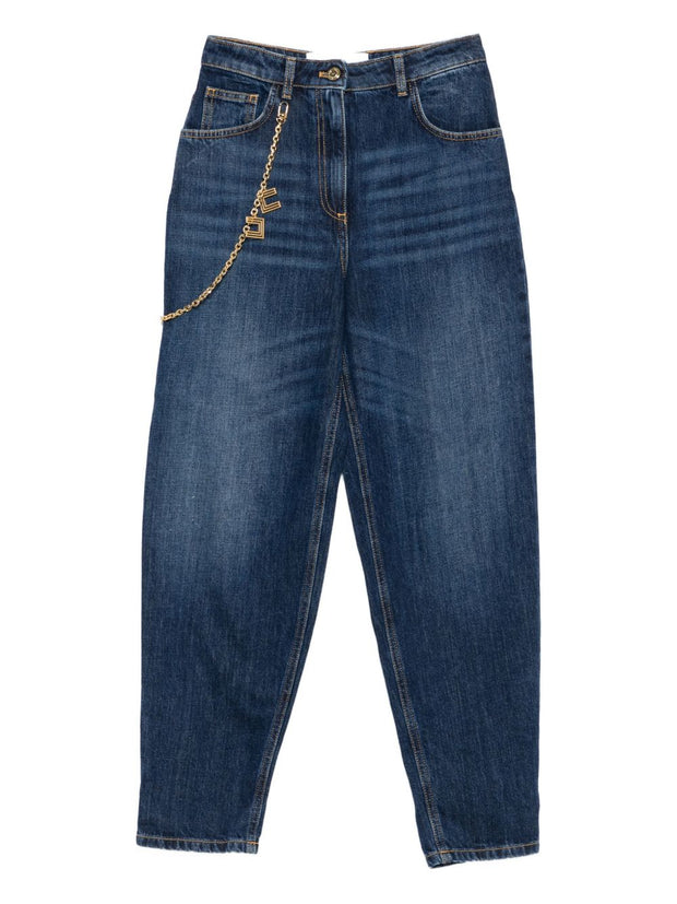 Elisabetta Franchi Denim Cropped Jeans - Blue