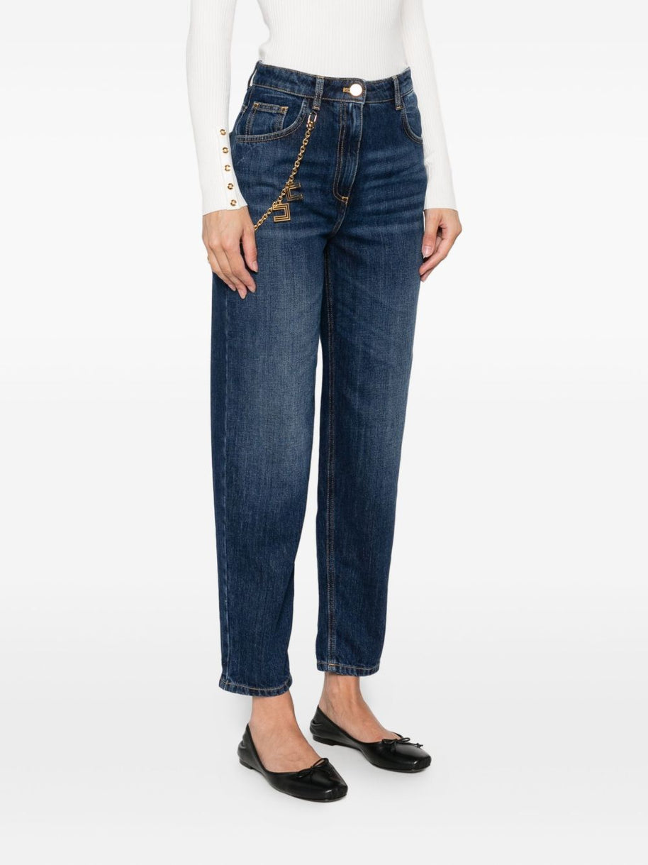 Elisabetta Franchi Denim Cropped Jeans - Blue