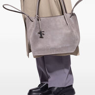 Tod's Leather Shoulder Bag - Grey