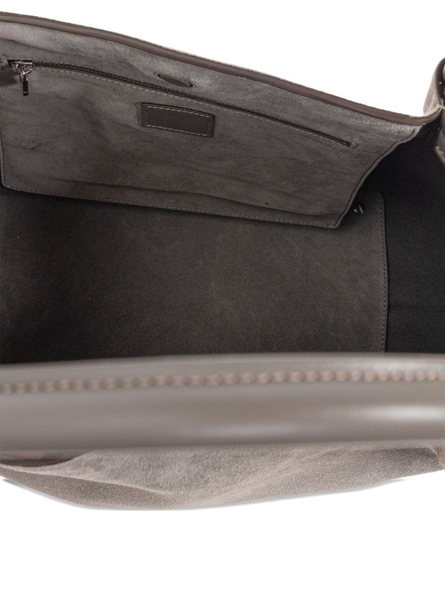 Tod's Leather Shoulder Bag - Grey