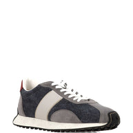Tod's Vintage T-Sneakers In Suede And Technical Fabric