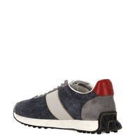 Tod's Vintage T-Sneakers In Suede And Technical Fabric
