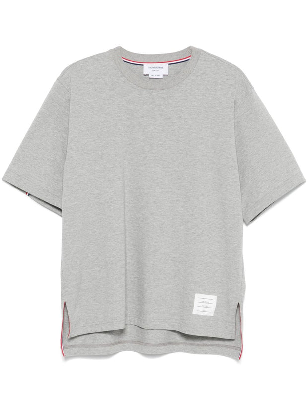 Thom Browne Oversized Cotton T-shirt - Light Grey