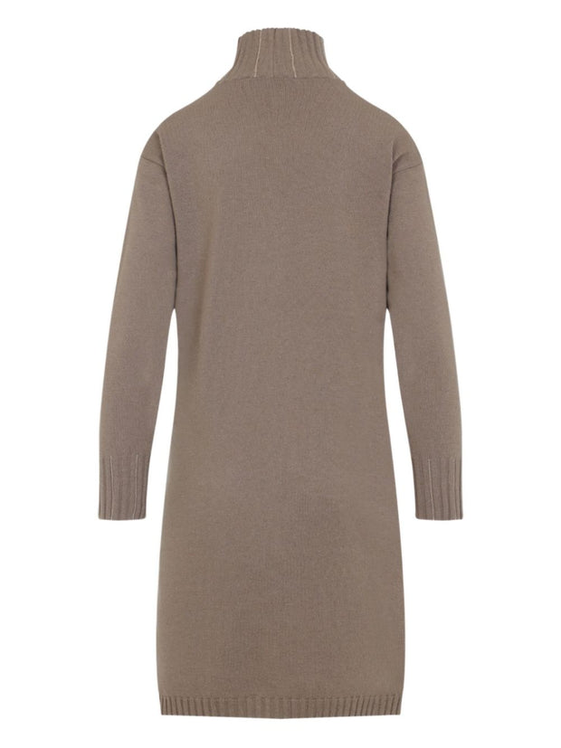 Fabiana Filippi Wool Short Dress - Brown