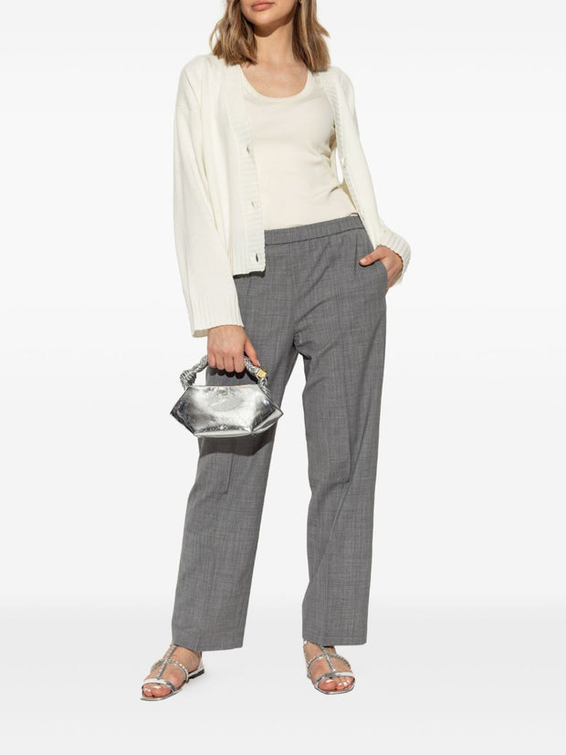 Fabiana Filippi Wool Blend V-necked Sweater - Cream