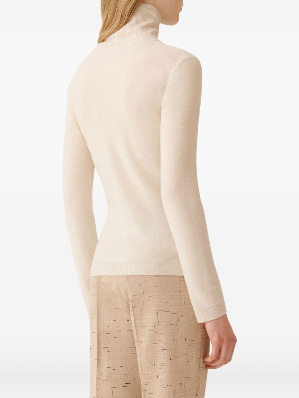 Fabiana Filippi Wool Turtle-neck Sweater - White