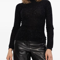 Fabiana Filippi Wool Turtle-neck Sweater - Black