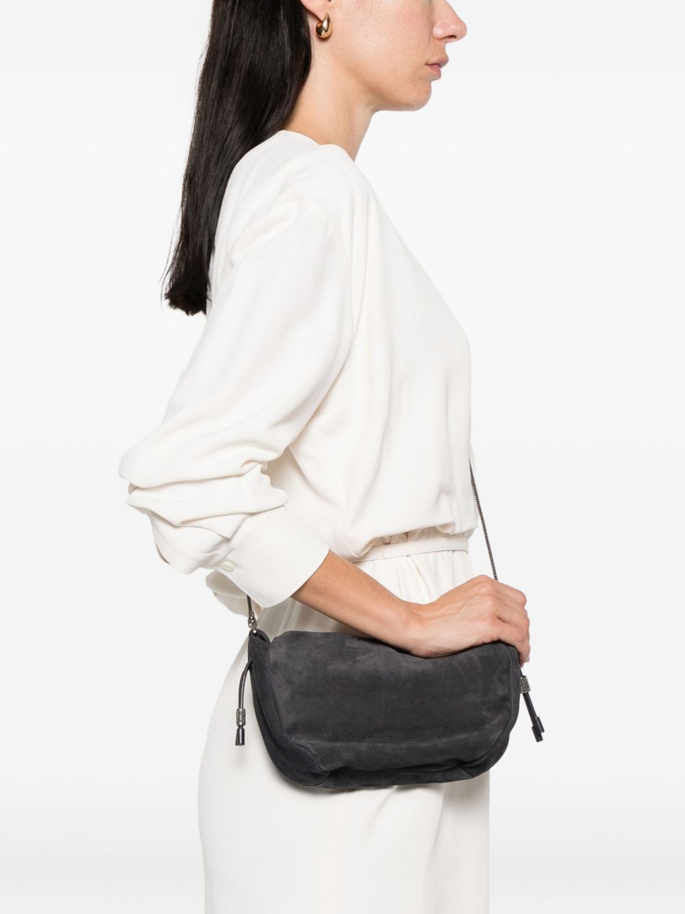 Brunello Cucinelli Drawstring Chain-strap Cross Body Bag