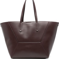 Brunello Cucinelli DC Duo Leather Tote Bag - Bordeaux