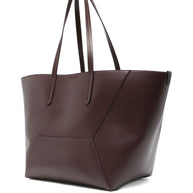 Brunello Cucinelli DC Duo Leather Tote Bag - Bordeaux