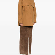 Stella McCartney Faux Suede Overshirt Jacket Beige
