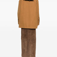 Stella McCartney Faux Suede Overshirt Jacket Beige