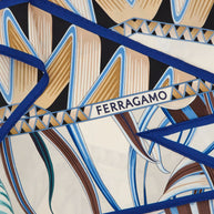 Ferragamo Printed Silk Scarf - Ivory