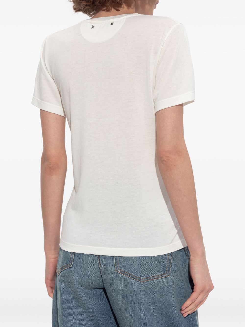Golden Goose Cotton Graphic T-shirt - White