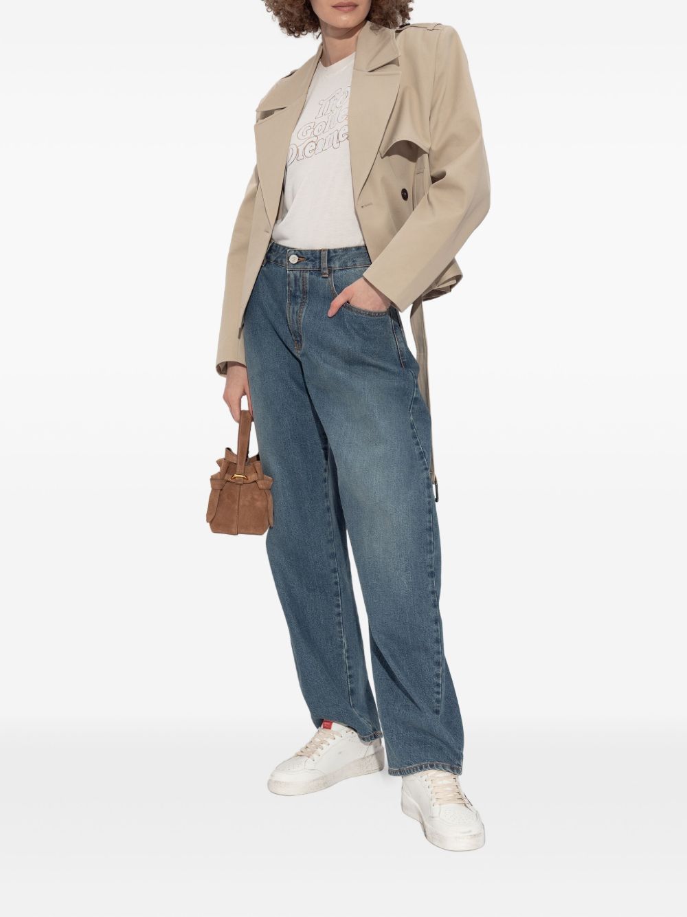 Golden Goose Cotton Graphic T-shirt White