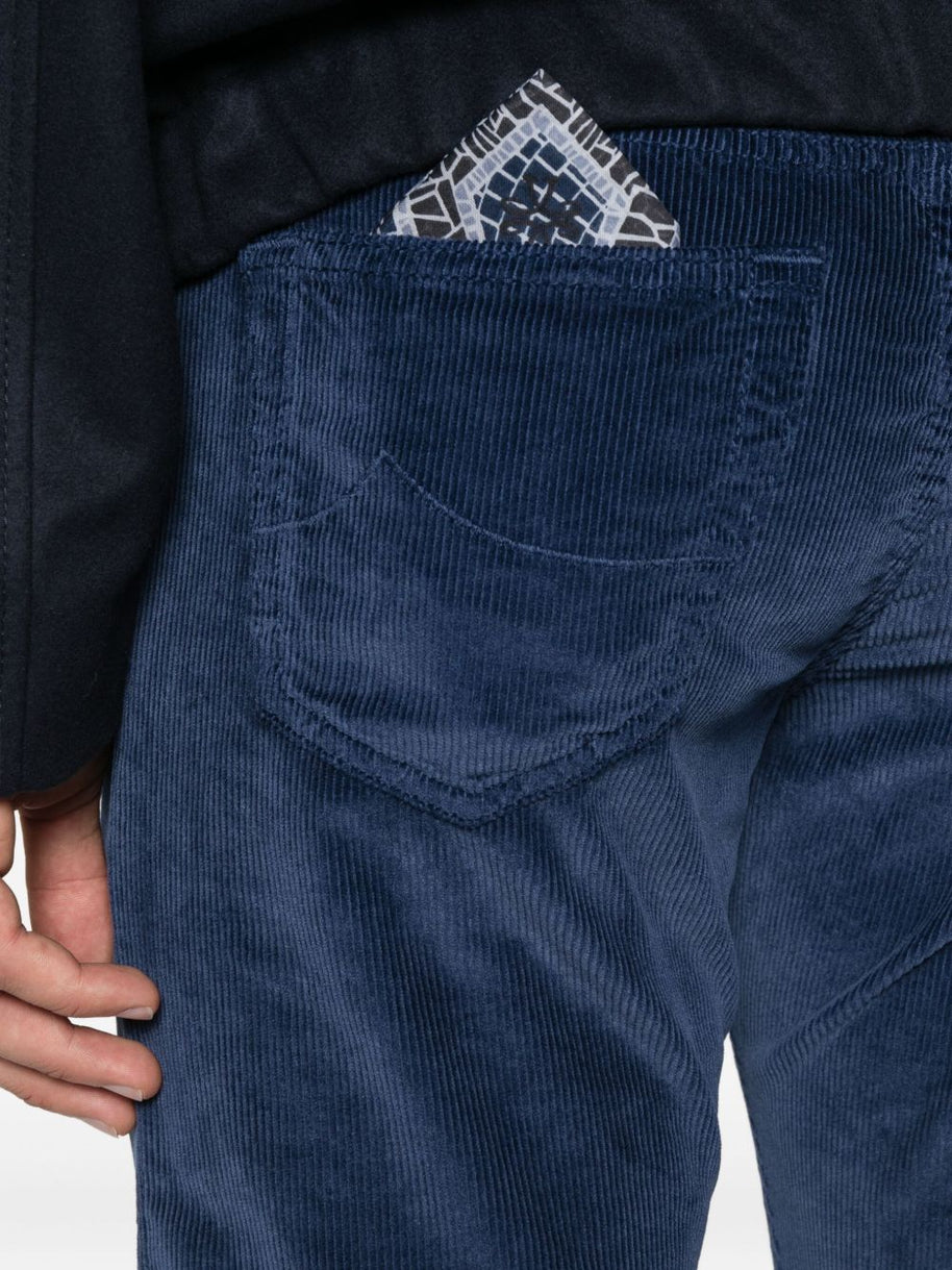 Jacob Cohen Slim Fit Corduroy Jeans - Blue