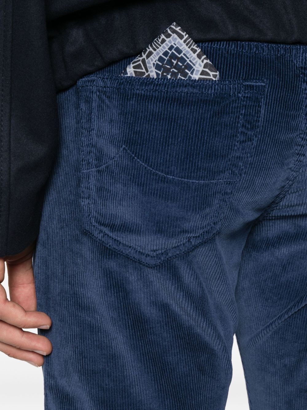 Jacob Cohen Slim Fit Corduroy Jeans - Blue