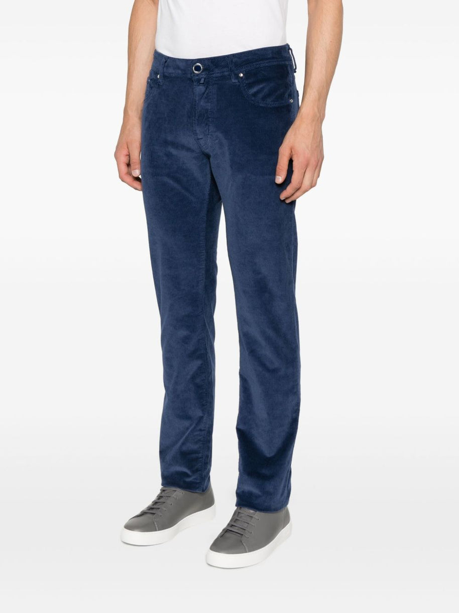 Jacob Cohen Slim Fit Corduroy Jeans - Blue