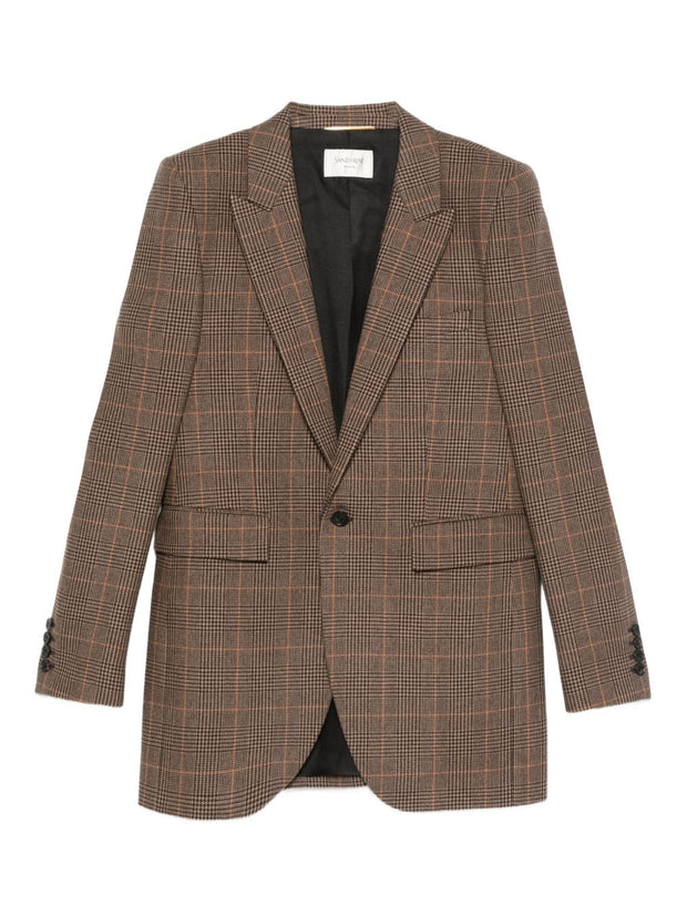 Saint Laurent Single Breasted Jacket - Beige