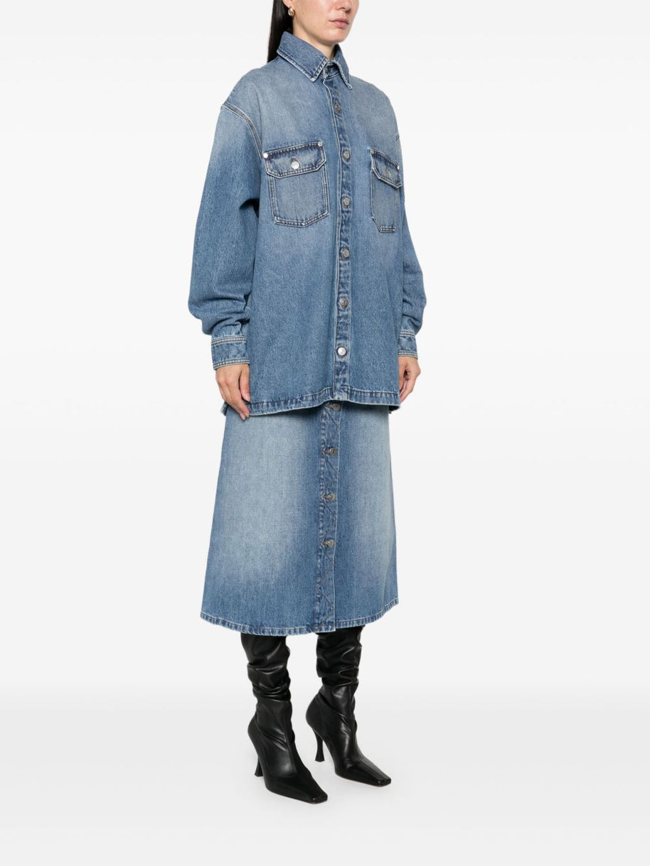 Stella McCartney Denim Cotton Shirt - Blue