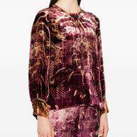 Pierre Louis Mascia Silk Blend Shirt Bordeaux