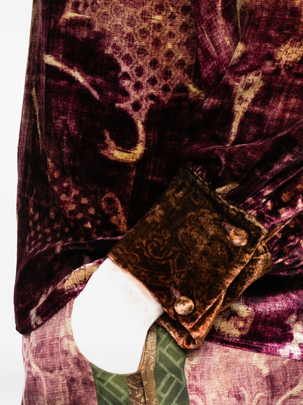 Pierre Louis Mascia Silk Blend Shirt Bordeaux