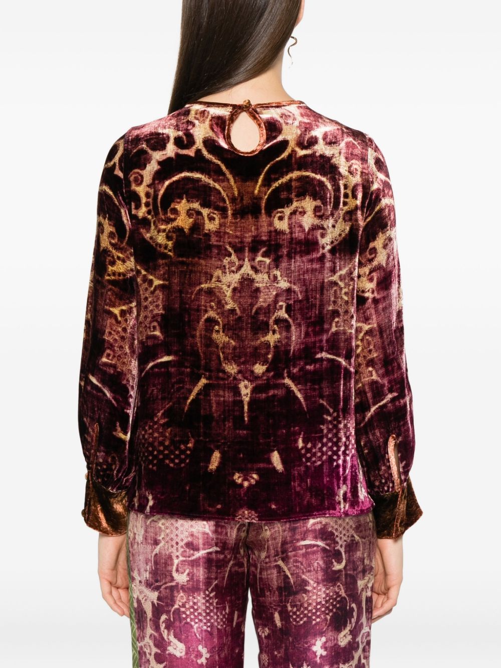 Pierre Louis Mascia Silk Blend Shirt Bordeaux