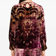 Pierre Louis Mascia Silk Blend Shirt Bordeaux