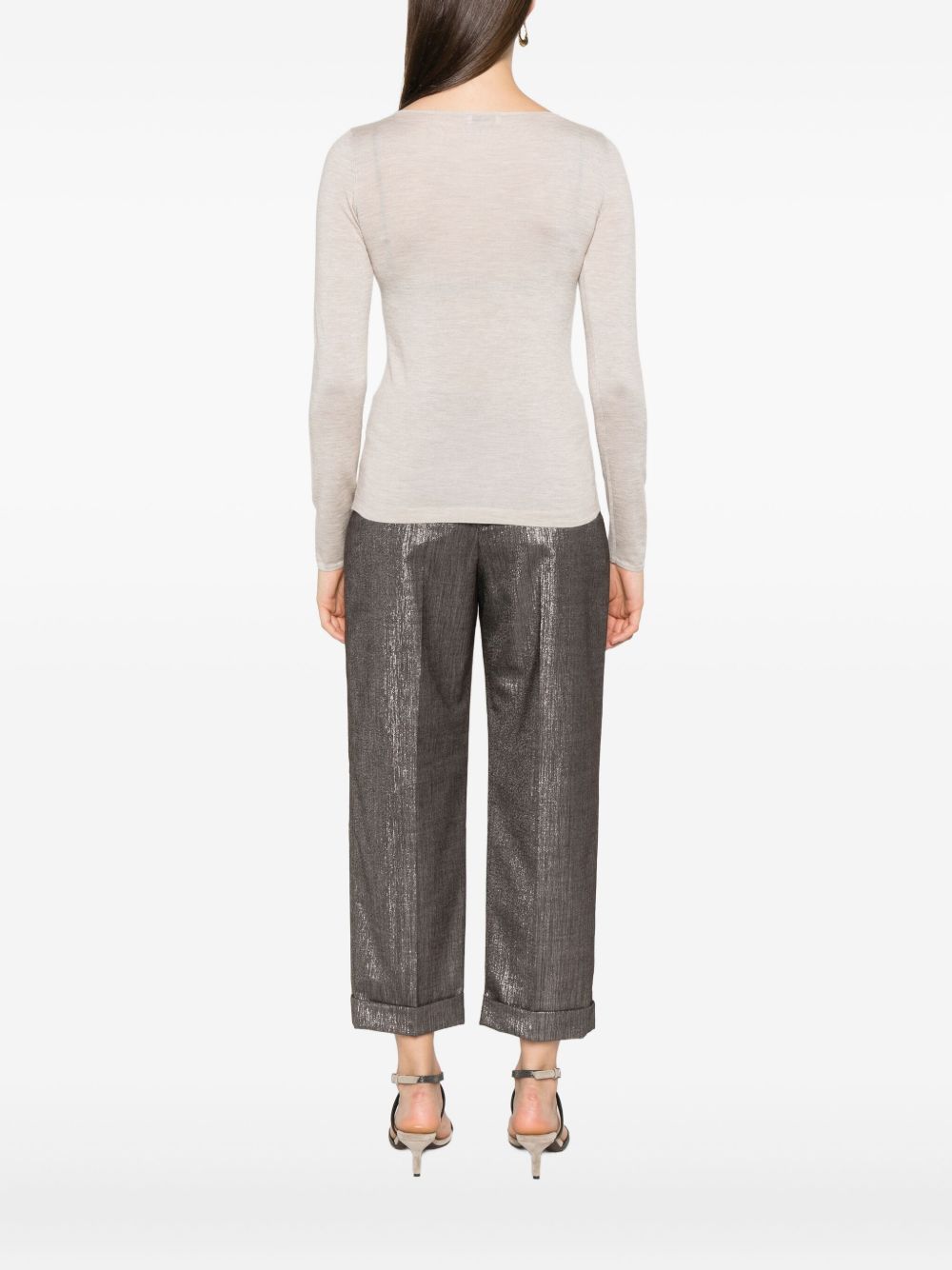 Brunello Cucinelli Cashmere Boat-neck Sweater - Leather Brown