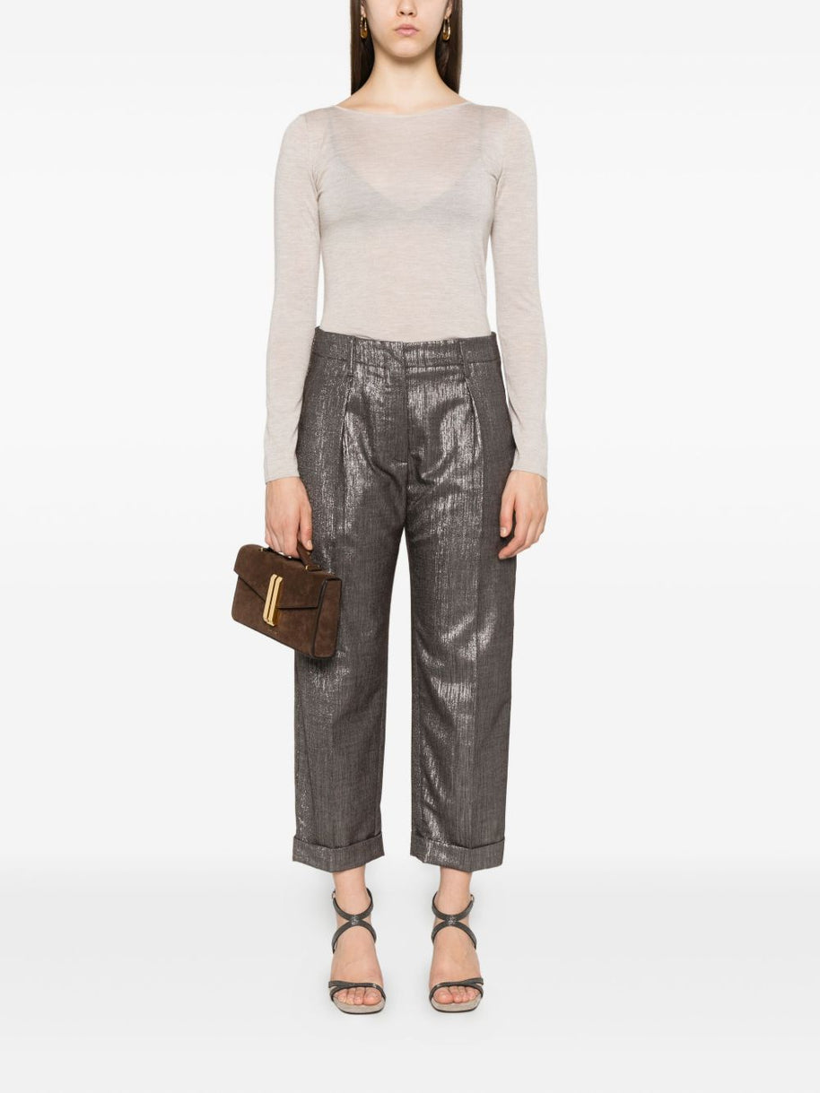 Brunello Cucinelli Cashmere Boat-neck Sweater - Leather Brown