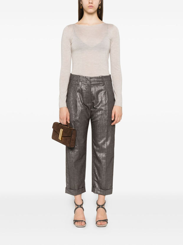 Brunello Cucinelli Cashmere Boat-neck Sweater - Leather Brown