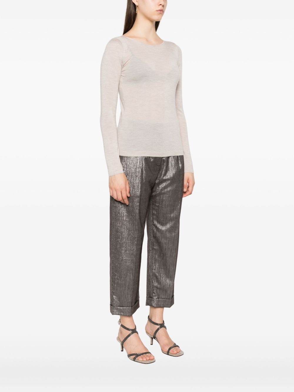 Brunello Cucinelli Cashmere Boat-neck Sweater - Leather Brown