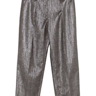 Brunello Cucinelli Pleat-detail Metallic Trousers